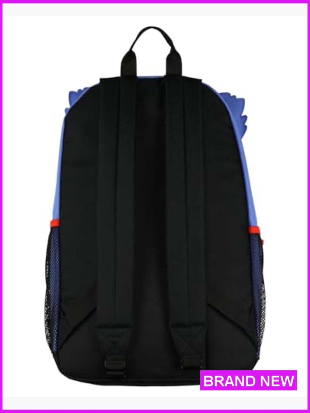 Huggy Wuggy Character Backpack 18" Casual Daypack with 3D Ears and Tech Sleeve - Picture 6 of 7